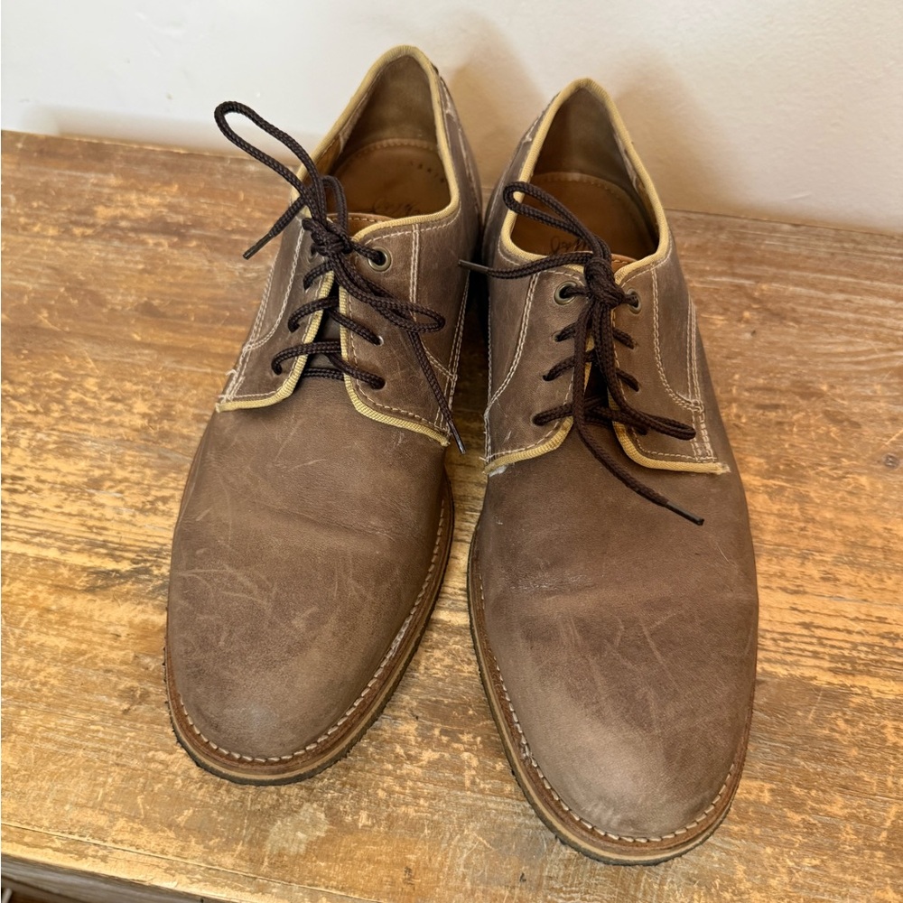 J&M Johnston & Murphy Howell Men's Brown Oiled Leather 9.5